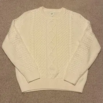 00s GAP 코튼 니트 케이블 니트 스웨터