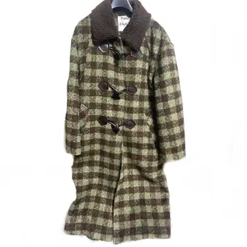 fano studios 체크 무늬 더플 코트