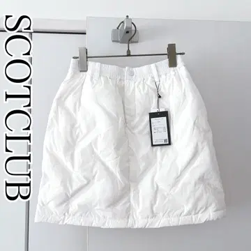 SCOTCLUB 새상품 퀼팅 스커트 스커트 화이트 겨울 상품
