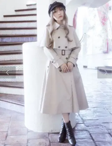 케이프풍 코트 트렌치코트 Maison de FLEUR