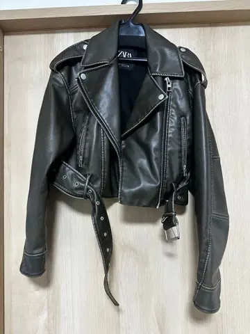 ZARA 카키 라이더 자켓