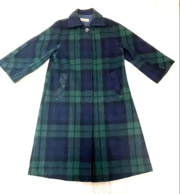 모토마치 kayo 코트풍 요코하마 이야기 타탄 체크 롱 코트