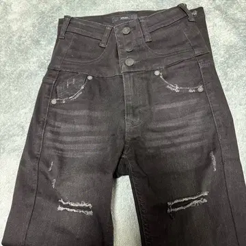 EMODA 하이웨스트 스키니 데님 블랙 새상품급