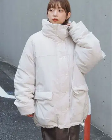 tiptop 화이트 다운 아우터 화이트