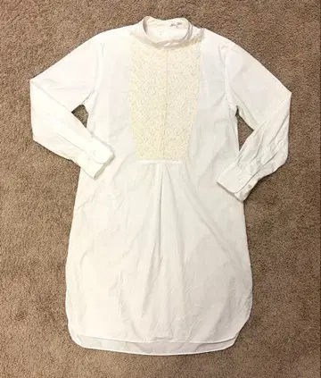 Haver Sack 화이트 롱 셔츠