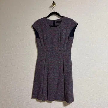 슬리브리스 트위드 원피스