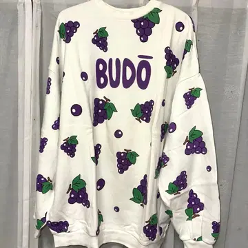 PUNYUS 후드 올 패턴 맨투맨 포도