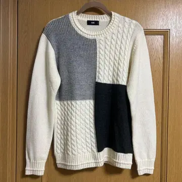 HARE 패치워크 니트 스웨터