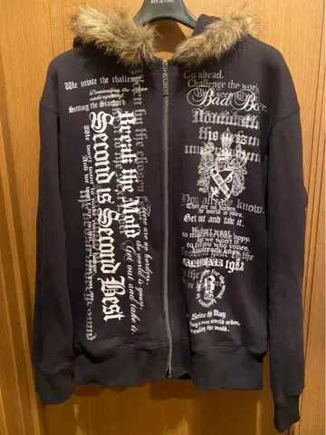 Y2K 퍼 후드티 그런지 00s 아카이브 BADBOY