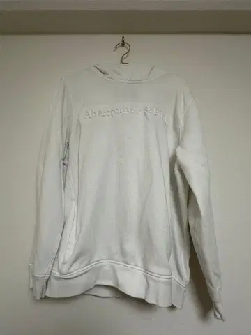 Abercrombie & Fitch 화이트 후드티 M