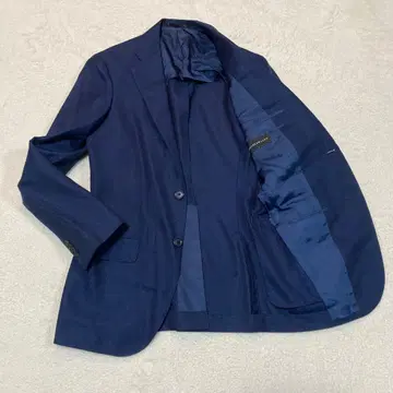 새상품급 TOMORROWLAND 테일러드 자켓 다크 네이비 실크 모헤어