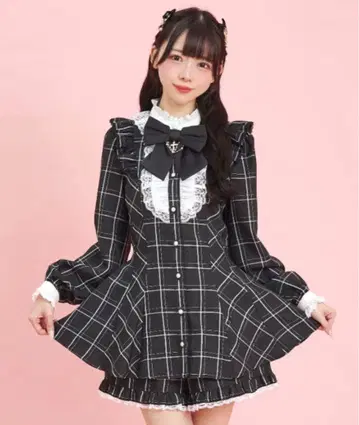 시크릿허니 액세서리 리본 레이스 프릴 셋업