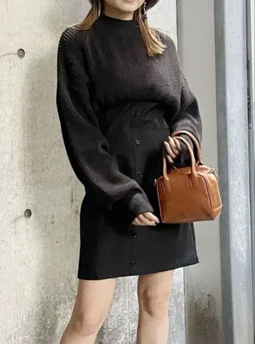 MURUA 니트 미니 원피스