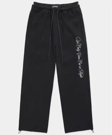BADBLOOD Pure Lace Trim Jogger - Black