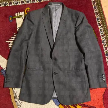 MALE & CO 그레이 체크 무늬 비즈니스 정장 2버튼 쓰리피스