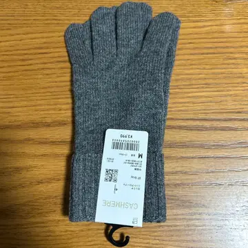 유니클로 캐시미어 니트 장갑 그레이 M