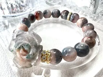 아쿠아 마린 로즈 팔찌