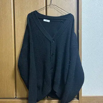 [ 남녀 공용 ] WEGO 블랙 가디건 M