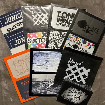 SixTONES 투어 스티커 7점 카드놀이 반창고 세트