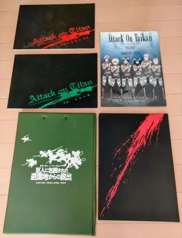 진격의 거인 이벤트 화보집 파일 5개 세트 묶음 판매