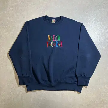 90s 00s 프룻 오브 더 룸 맨투맨 수베니어 뉴욕