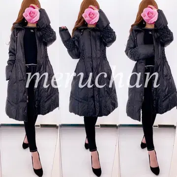 [ 새상품급 ] 미 실루엣 A 라인 롱 다운 자켓 퀼팅 다운 코트