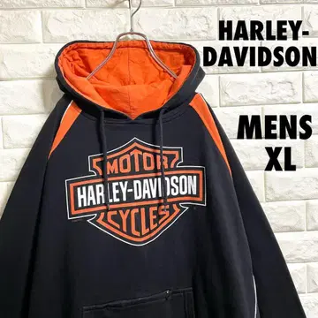 할리데이비슨 양면 프린트 풀오버 후드티 남성용 XL 사이즈