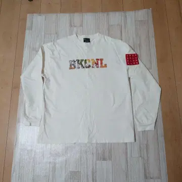 BackChannel XL 롱 슬리브 T셔츠 화이트