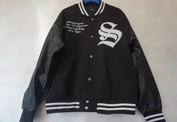 whim ROTH 윔로스 바시티 자켓 블랙과 화이트 자수