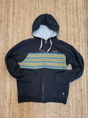 VOLCOM 플리스 후드티 블랙