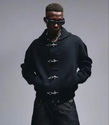 ANDER HUNK 파이어맨 디자인 집업 후드티 자켓