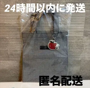 familiar 패밀리아 토트백 블랙 화이트 깅엄 체크 체크