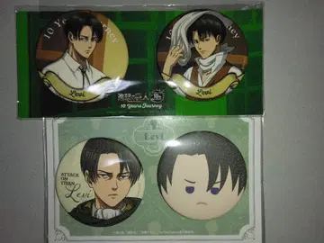 진격의 거인 리바이 캔뱃지 세트 x 2