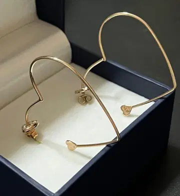 ST 사만사 실바 하트 후프 귀걸이