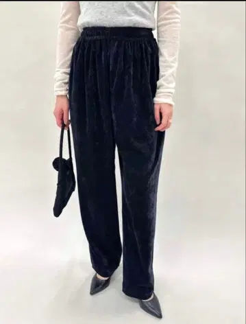 EDIT FOR LULU 벨벳 이지 팬츠 34