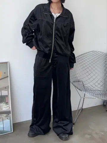MandO (Auntie Rosa) 벨로아 나일론 트랙 자켓 팬츠