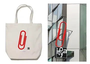 미사용 새상품 UNIQLO x 이토야 레드 클립 토트백