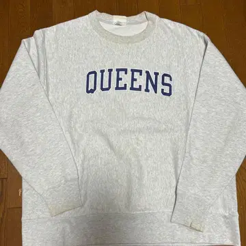 00s 단색 파랑 택 챔피온 리버스 위브 프린트 트레이닝복 그레이