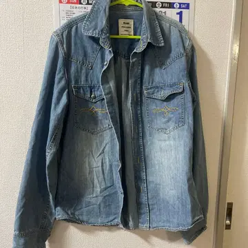 BEAMS 라이트 블루 데님 자켓