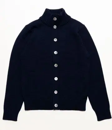 가마쿠라 셔츠 스탠드 카라 가디건 46 네이비 가을/겨울 제품