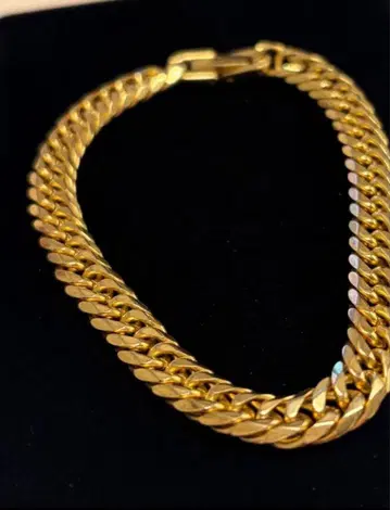 골드 6면 더블 키헤이 팔찌 약 20cm 새상품급