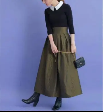 아푸와이저 리셰 퀼팅 플레어 스커트