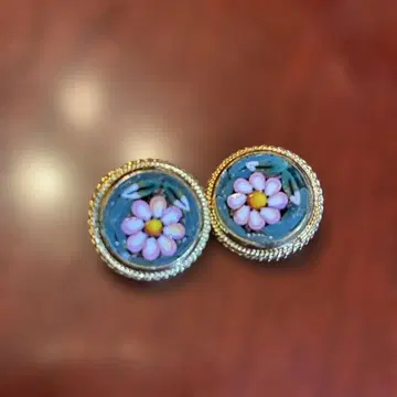 마이크로 모자이크 빈티지 귀찌