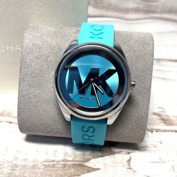 MICHAEL KORS MK1350 파랑 고무 벨트 시계
