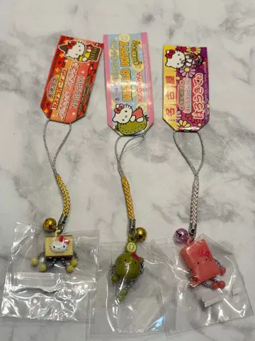 지역 한정 키티 족쇄 스트랩 3개 세트