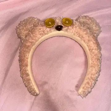 곰 귀 머리띠 베이지