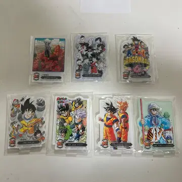 드래곤볼 제일복권 40주년 아크릴 스탠드 7개 세트