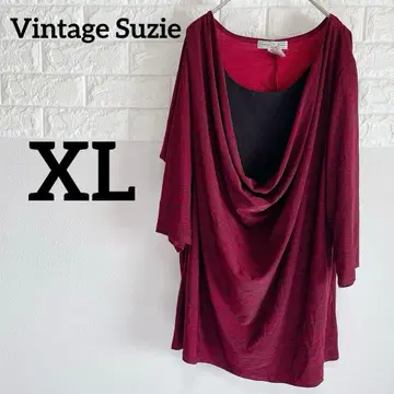 [ Vintage Suzie ] XL 긴팔 튜닉 버건디