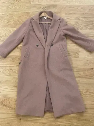 randa 사이드 버튼 롱 울 MIX 체스터 코트