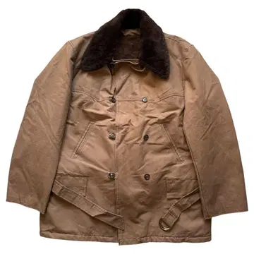 빈티지 덕 캐나디안 코트 무스탕 보아 브라운